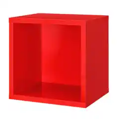 Настенная полка-куб Boon Clic, жёлтого цвета, 375×326×375 мм