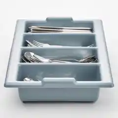 Контейнер для столовых приборов, серый, GN 1/1