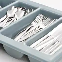 Контейнер для столовых приборов, серый, GN 1/1