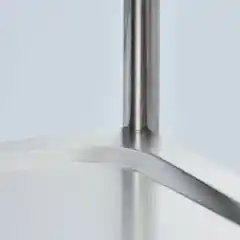 Тележка для официанта из нержавеющей стали, 2 полки.