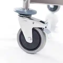 Тележка для официанта из нержавеющей стали, привинчивающаяся, 3 полки