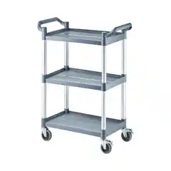 Тележка официанта пластиковая, 3 полки