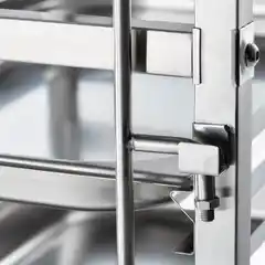 Транспортная тележка из нержавеющей стали, 14x GN 1/1