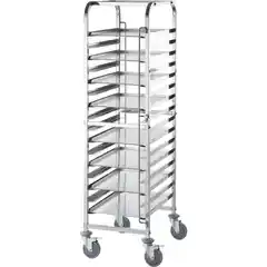 Транспортная тележка из нержавеющей стали, 16x400x600 мм.
