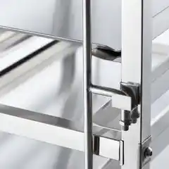 Транспортная тележка из нержавеющей стали, 16x400x600 мм.