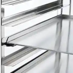 Транспортная тележка из нержавеющей стали, 16x400x600 мм.