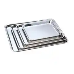 Стальной поднос 325х250 мм.