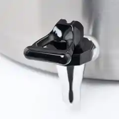 Высокая кастрюля с краном, сталь, Ø 400 мм, V 50,3 л