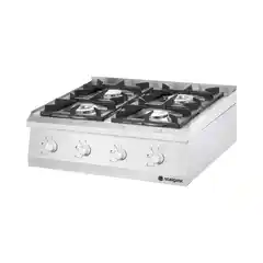 Aragaz profesional pe gaz cu 4 arzătoare, 20,5 kW, G20