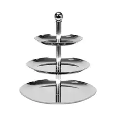 Подставка кондитерская 3 уровня из нержавейки – этажерка для десертов