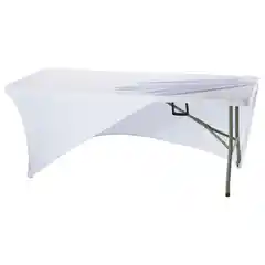 Эластичный чехол для кейтеринга стола белый 1830x762x740 мм
