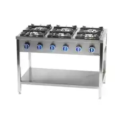 Профессиональная плита с 6 конфорками, газ, 32,5 кВт