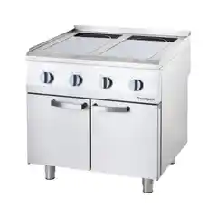 Профессиональная индукционная плита с 4 конфорками, 14 кВт