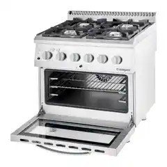 Плита с 4 конфорками и электрической духовкой, 7/20,5 кВт