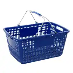 Пластиковая корзина (2 металлические ручки), желтая 21 л