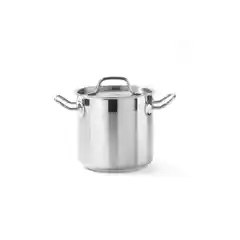 Кастрюля высокая из нержавеющей стали с крышкой, 2,8 л, Ø160×140 мм