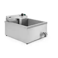 Электрическая фритюрница для пончиков 12 л с краном слива, настольная