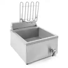 Электрическая фритюрница для пончиков 12 л с краном слива, настольная