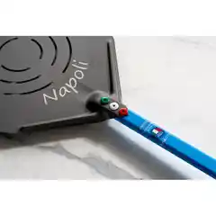 Прямоугольная перфорированная лопата для пиццы из анодированного алюминия, серия Napoli