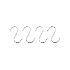 Крючки мясника 90×4 мм из нержавеющей стали, набор 4 шт.