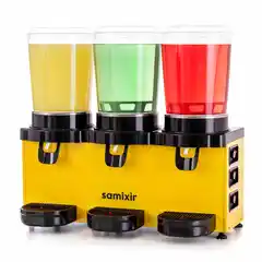 Диспенсер для Холодных Напитков 3x10 l  Желтый Panoramic Triple 