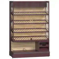 Витрина для пекарни и кондитерской с распашными стеклянными дверцами