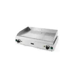 Электрический гриль 2/3 гладкий, 1/3 ребристый, HENDI