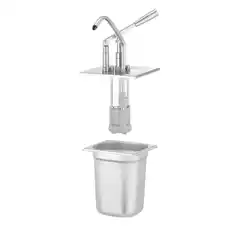 Крышка с дозатором для гастроёмкостей GN 1/6, 180x165 мм