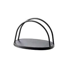 Салфетница из стальной проволоки, чёрная, 75 мм