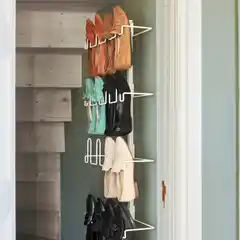 Металлический органайзер для обуви, крепящийся на дверь