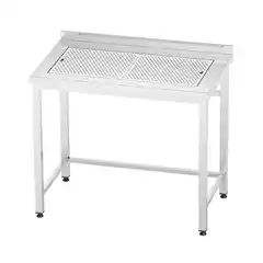 Стол из нержавеющей стали с перфорированной столешницей 1000x600x850 мм