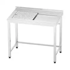 Стол из нержавеющей стали с перфорированной столешницей 1000x600x850 мм