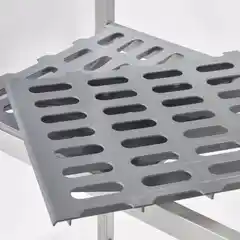 Полка складская алюминиевая, 900х560х1680 мм.