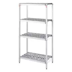 Полка складская алюминиевая, 900х560х1680 мм.