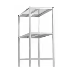 Стеллаж из нержавеющей стали с 4 полками  N-4 1000x400x1800 мм