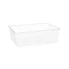 Корзина из проволоки с раздвижным механизмом 600x400x180 мм, белая