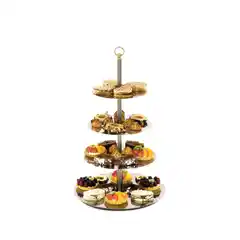 Подставка для десертов 4 уровня, высота 600 мм, нержавейка – Saporoso