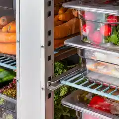 Стол холодильный с бортиком, 2-дверный,  V 282 л Stalgast