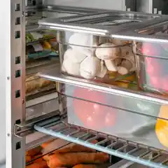 Стол холодильный с бортиком, 3-дверный, V 417 л Stalgast