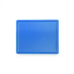 Доска белая, 26.5x32.5x(В)1.2 см - GN1/2, с канавкой для слива, полиэтилен HDPE 500, соответствует нормам гигиены HACCP