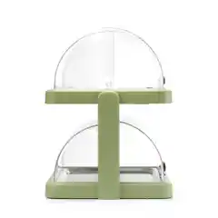 Двойной зеленый ролл-топ охлаждающий дисплей