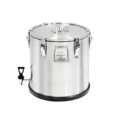 Стальной термос с краном, V 15 л.