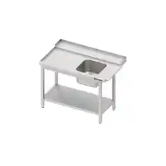 Распределительный стол (D), с полкой для посудомоечной машины 800x750x880 мм, сварной