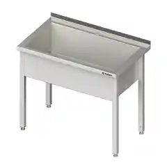 Стол из нержавеющей стали с мойкой, h=400, 1000x600x850 mm, STALGAST