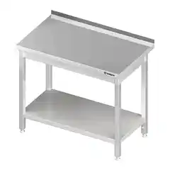Стол из нержавеющей стали с полкой, 1800x600x850 mm, STALGAST