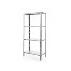 Стеллаж из нержавеющей стали Revolution 1000×400×1800 мм, 4 полки