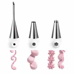 Набор 5 кондитерских насадок для декора, нержавеющая сталь 18/8 — HENDI