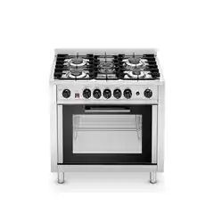 Электрическая плита с 5 конфорками и электрической конвекционной духовкой 220/230W 900x600x900mm