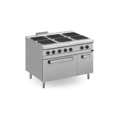 Профессиональная электрическая плита с 6 конфорками, 26 кВт