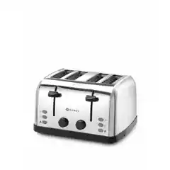 Тостер на 4 ломтика, нержавеющая сталь, 240V/1500W, 295x335x(H)180mm